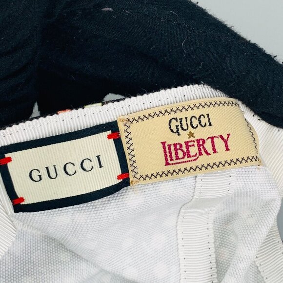 NWT Gucci Liberty Floral Baseball Hat In Black Size M - Picture 7 of 12